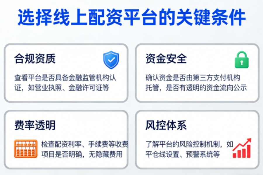 选择线上配资平台需满足哪些条件? 选择线上配资平台需满足哪些条件?